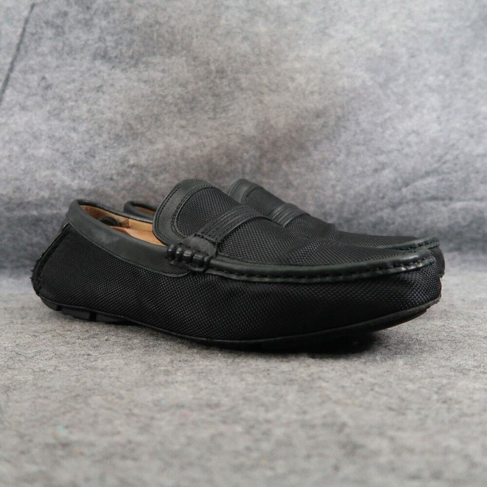Bar III Shoes Mens 9 Driving Loafers Casual Slip On Jett Moc Toe Black Casual